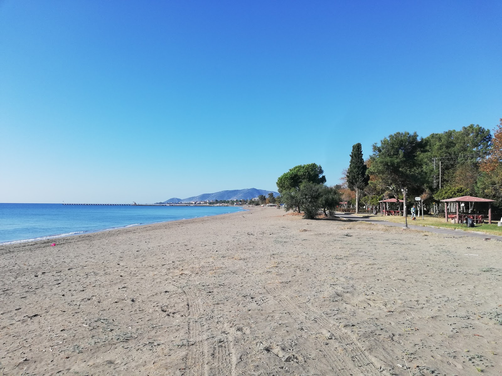 Foto di Anamur beach con una superficie del sabbia marrone