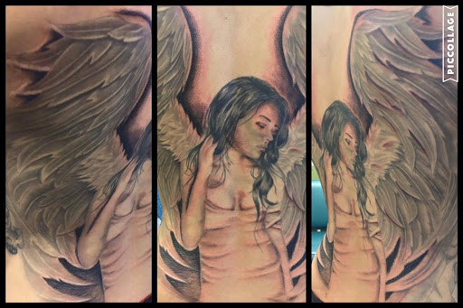 Explore word tattoo ideas for men, creative tattoo ideas in Albuquerque, available at Tattoosbyfrankieg