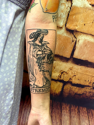 Explore dog sleeve tattoo ideas, creative tattoo ideas in Modesto, available at Dying Art Tattoo