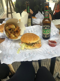 Plats et boissons du Restaurant de hamburgers LE CAB Biarritz - Le comptoir à burger - n°20