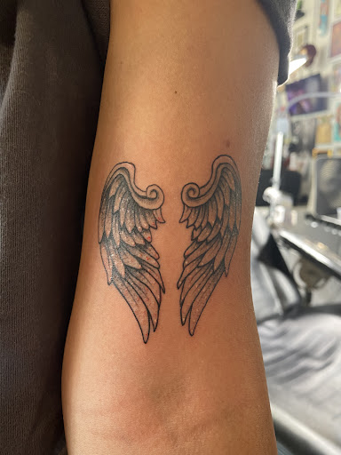 Explore cosmetology tattoo ideas, creative tattoo ideas in Kissimmee, available at Fallen Heroes Tattoo & Piercing (Florida)