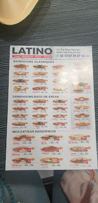 Restauration rapide Latino Burger à La Roche-sur-Yon - menu / carte