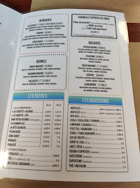 Restaurant français La Péniche à Périgueux (le menu)