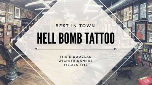 Hell Bomb Tattoo, 1115 E Douglas Ave, Wichita, KS 67211, USA, 