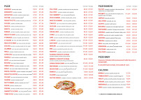 Menu du Pizzeria Il Vesuvio à Arconate