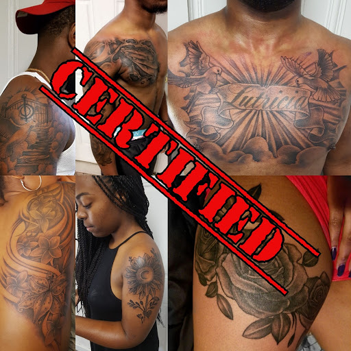 Explore tattoo arm filler ideas, creative tattoo ideas in Albany, available at Tat Jones Ruthless Tattoos L.L.C.