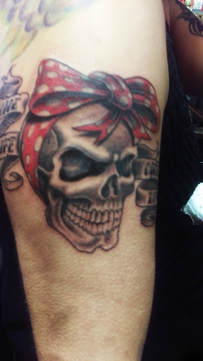 Explore forearm tattoo idea, creative tattoo ideas in Gadsden, available at Old School Ink Electric Tattooing