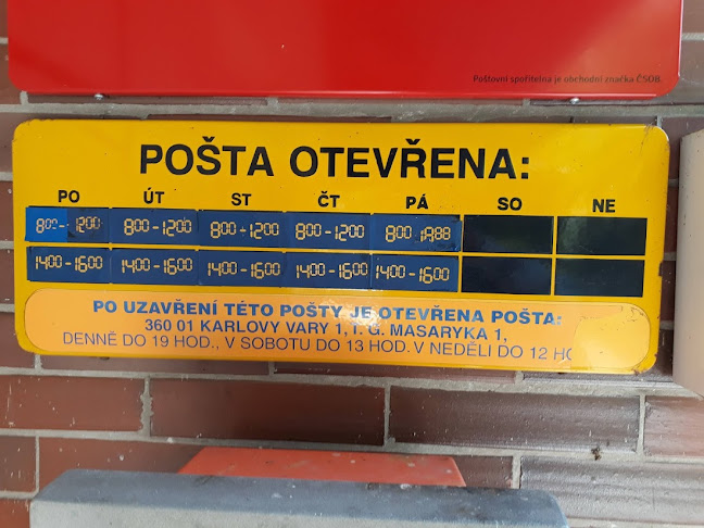 Česká pošta Kyselka - Kurýrní služba