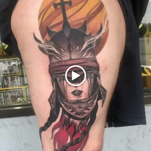 Explore small traditional tattoo ideas, creative tattoo ideas in Marietta, available at The Queen Bee Tattoo and Piercing Parlour