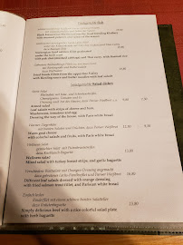 Menu du Restaurant - Wildbader Hof in Bad Wildbad à Bad Wildbad