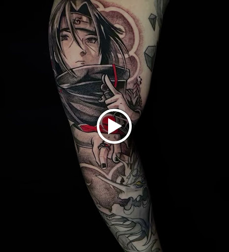 Explore stomach tattoo ideas, creative tattoo ideas in Norcross, available at Brotherhood Tattoo
