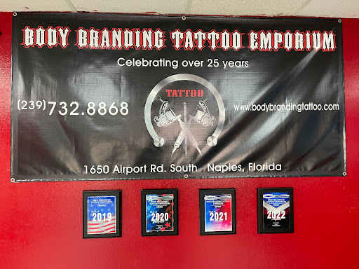 Body Branding Tattoo Emporium, 1650 Airport Pulling Rd S, Naples, FL 34112, USA, 