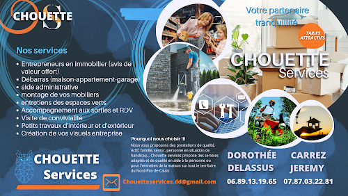 Agence de services d'aide à domicile CHOUETTE SERVICES ( débarras, prestations de services) Pont-à-Vendin