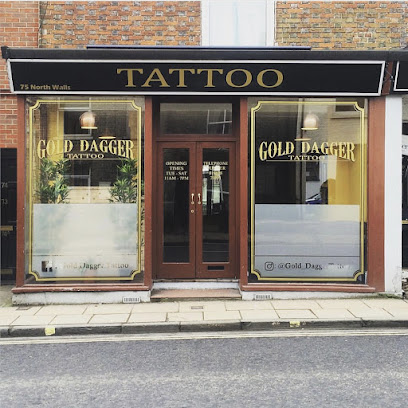 Gold Dagger Tattoo