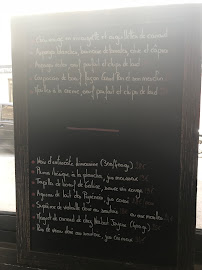 Le Grand Pan à Paris menu