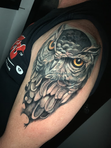 Explore dracula tattoo ideas, creative tattoo ideas in Roanoke, available at Saint Cecilias Art Studio