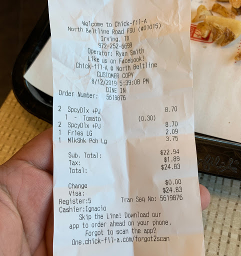 Fast Food Restaurant «Chick-fil-A», reviews and photos, 2711 N Belt Line Rd, Irving, TX 75062, USA