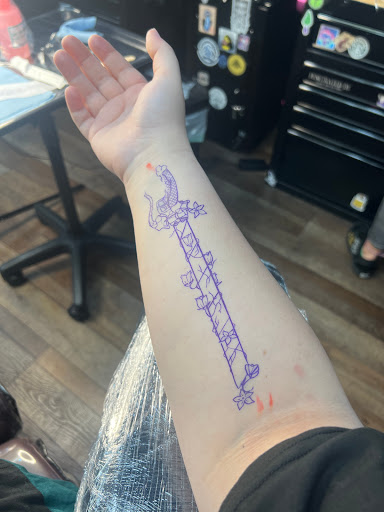 Explore colourful tattoo ideas, creative tattoo ideas in Clarksville, available at Dark Raine Tattoo