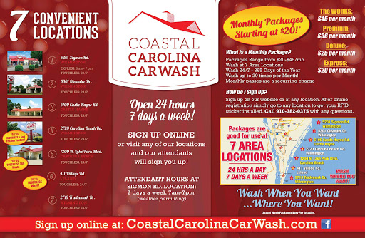 Coastal Carolina Car Wash en Carolina Beach