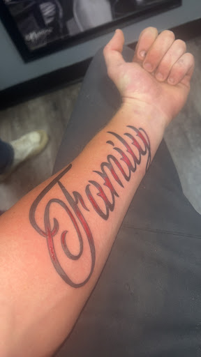 Explore foo dog tattoo ideas, creative tattoo ideas in Loveland, available at Single Needle Tattoo