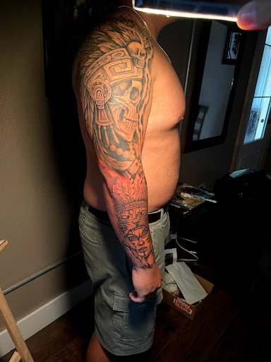 Explore bigfoot tattoo ideas, creative tattoo ideas in Roanoke, available at Saint Cecilias Art Studio