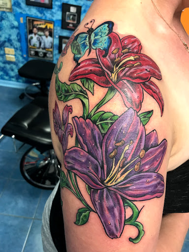 Explore police officer tattoo ideas, creative tattoo ideas in Aurora, available at Ronin Tattoo Studio INC