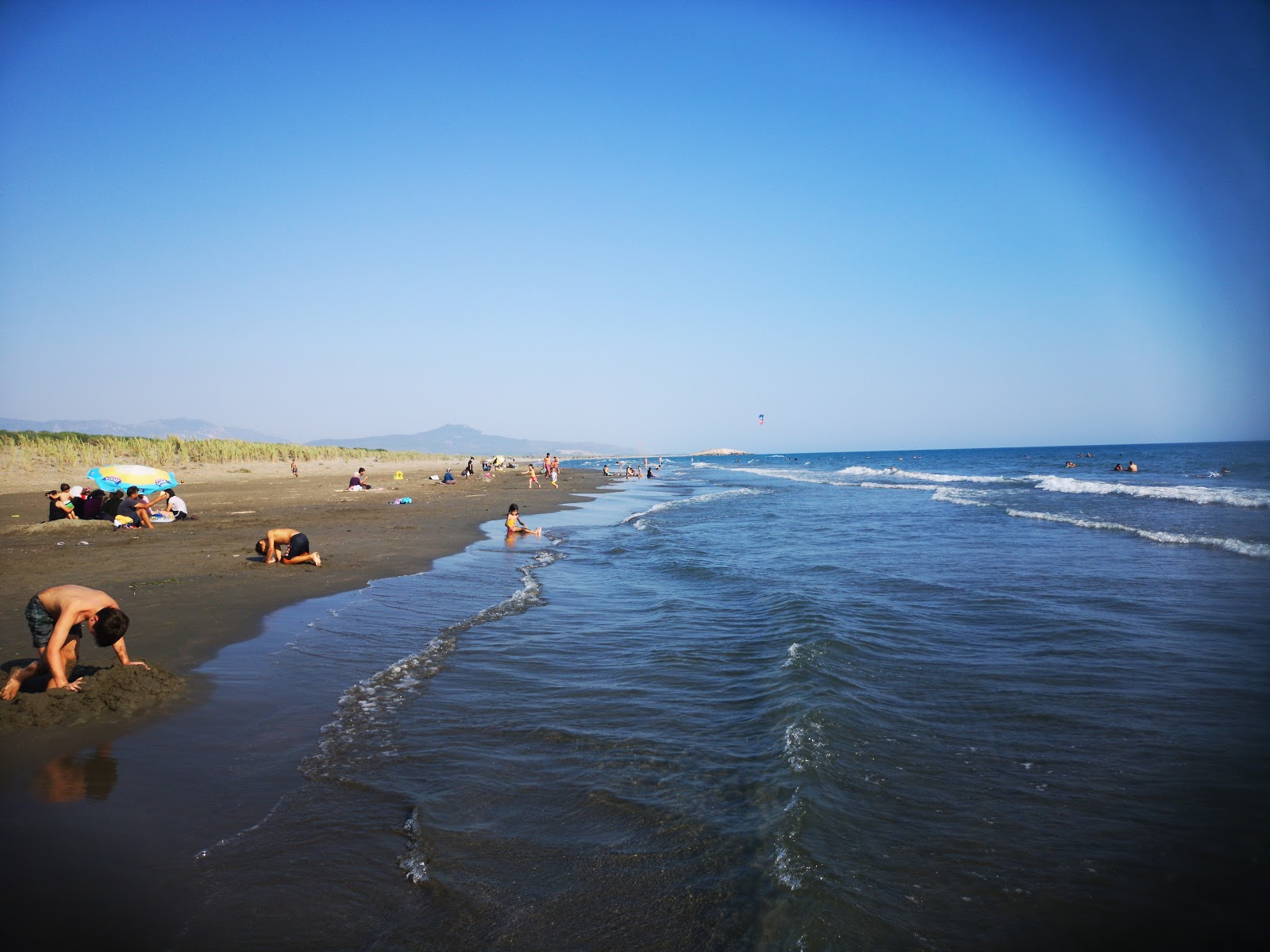 Foto van Kumluova beach met gemiddeld niveau van netheid
