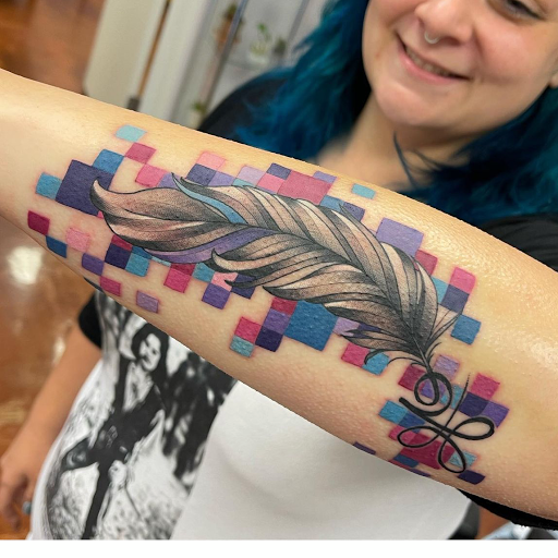 Explore butterfly and flower tattoo ideas, creative tattoo ideas in Aledo, available at Elevated Tattoo & Piercing