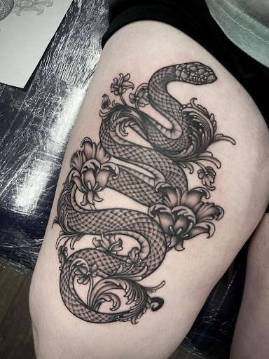 Explore tattoo scar cover up ideas, creative tattoo ideas in Shelbyville, available at Stage Left Tattoo and Piercing