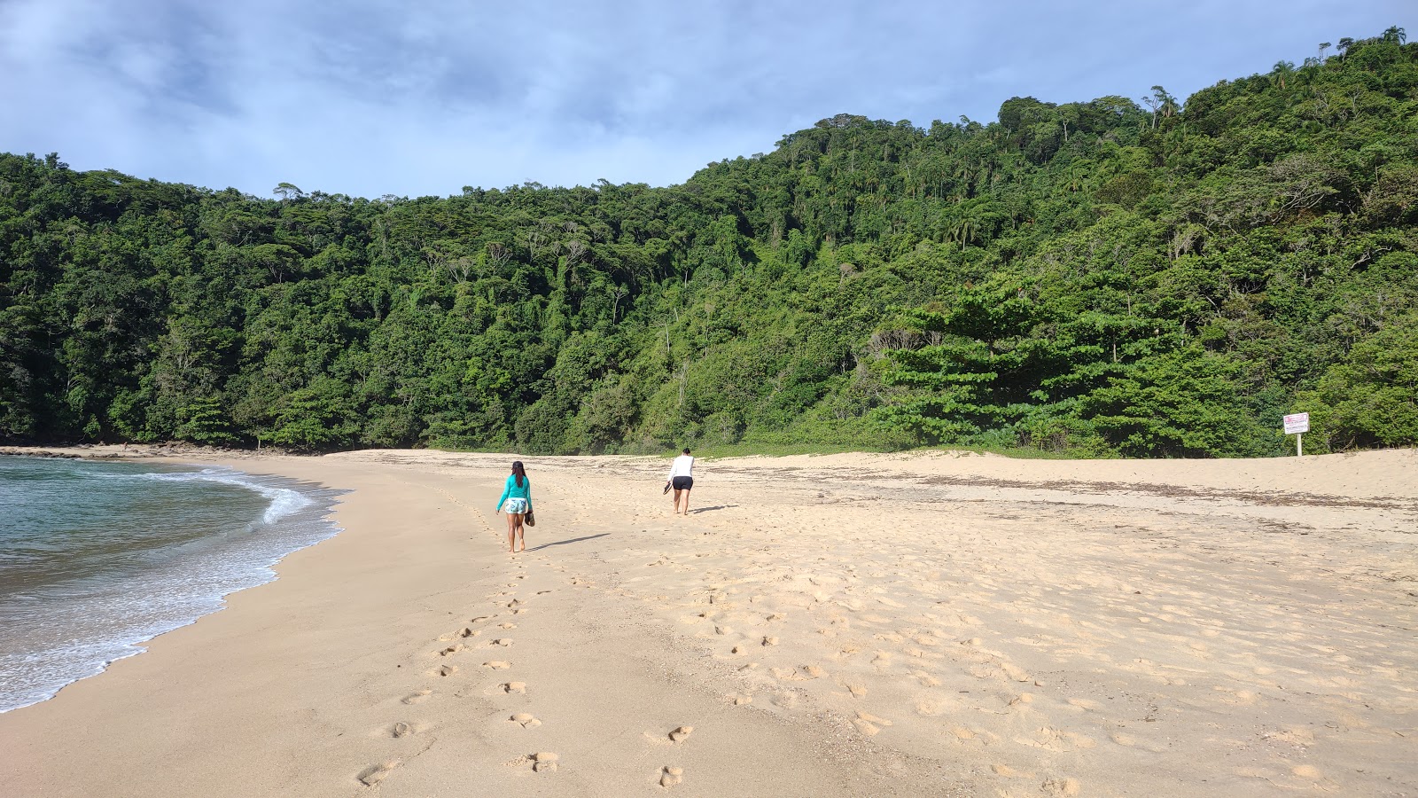 Photo of Meia Lua Beach with turquoise pure water surface