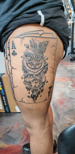 Explore small christian tattoo ideas, creative tattoo ideas in Flint, available at Electric Chair Tattoo