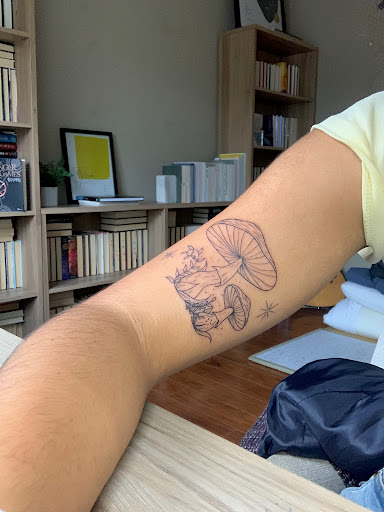 Explore womens thigh tattoo ideas, creative tattoo ideas in Lawrenceville, available at Steele Ink Studios Body Art