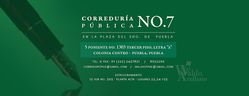 Correduría Pública No. 7 en la Plaza del Estado de Puebla