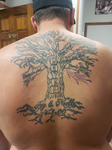 Explore foot tattoo cover up ideas, creative tattoo ideas in Albany, available at Tom Spaulding Tattoo And Body Piercing Studio