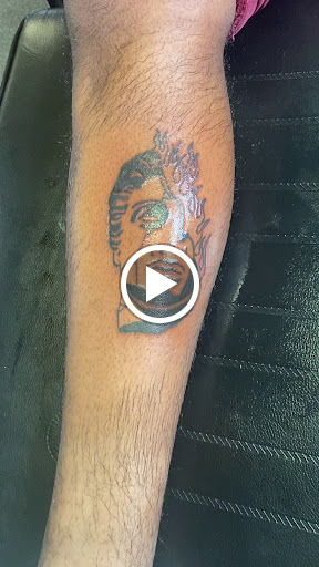 Explore chest tattoo lettering ideas, creative tattoo ideas in Jacksonville, available at Renegade Art Studio LLC