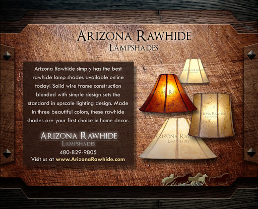 Arizona Rawhide Lamp Shades