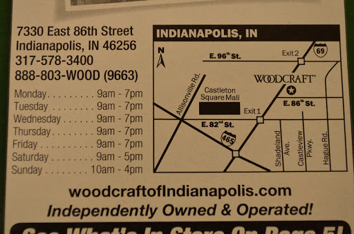 Woodworking Supply Store «Woodcraft of Indianapolis», reviews and photos, 7330 E 86th St, Indianapolis, IN 46256, USA
