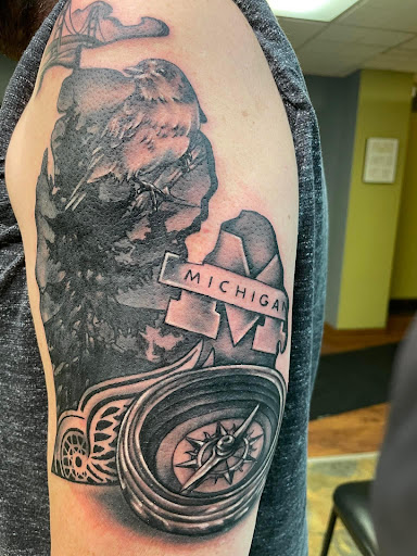 Explore tattoo name ideas for men, creative tattoo ideas in Adrian, available at Good Life Tattoo Co.