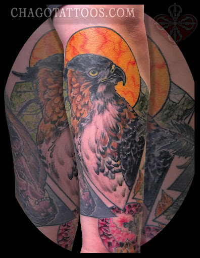 Explore vulture tattoo ideas, creative tattoo ideas in Monterey, available at Wholehearted Tattoo