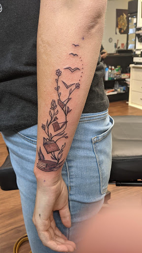 Explore brain tattoo ideas, creative tattoo ideas in Pineville, available at Epic Ink Studio