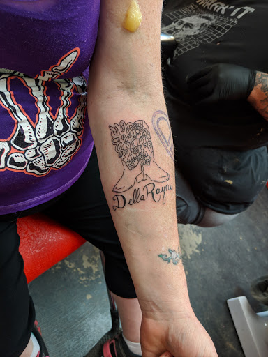 Explore christian half sleeve tattoo ideas, creative tattoo ideas in Onalaska, available at Divine Designs tattoo studio