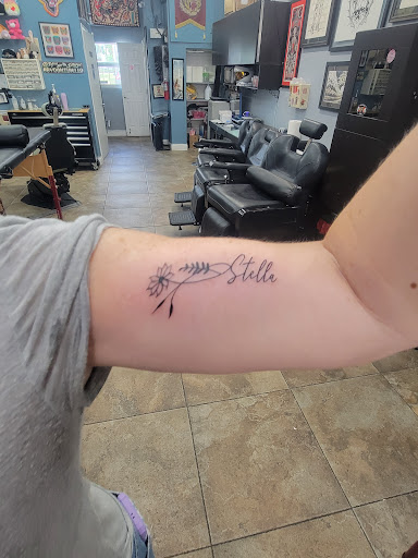 Explore mario name tattoo ideas, creative tattoo ideas in Deerfield Beach, available at A Stroke of Genius Tattoos of Deerfield Beach