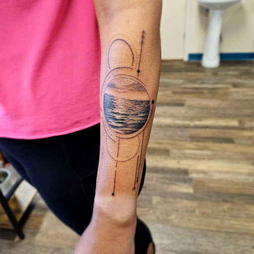 Explore wolf pack tattoo ideas, creative tattoo ideas in Traverse City, available at Pinups & Needles