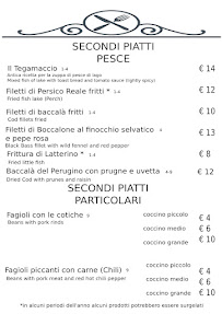 Restaurant Locanda Della Mercanzia à Castiglione del Lago (la carte)