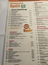 Split à Berlin menu