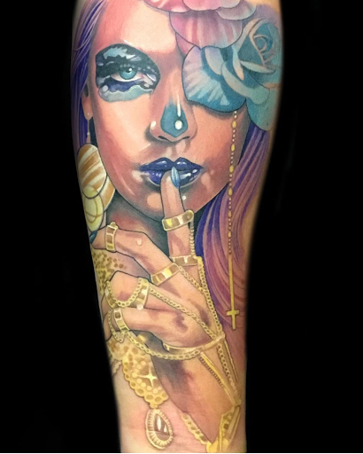 Explore czech tattoo ideas, creative tattoo ideas in Bryan, available at The Blackest Crow Tattoo Studio