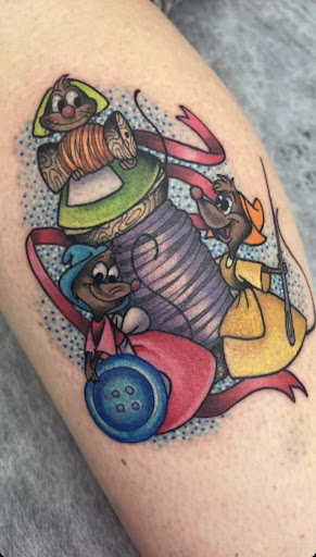 Explore halloween themed tattoo ideas, creative tattoo ideas in Wilmington, available at PUSH Tattoo Studio