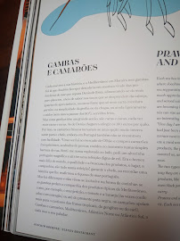 Eleven à Lisbon menu