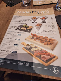 Menu / carte de Made In Café à Bourges