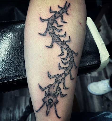 Explore tattoo ideas for triceps, creative tattoo ideas in Madera, available at Sea Wolf Tattoo